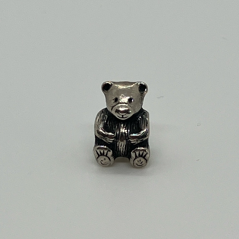 Pandora Sterling Silver Sitting Teddy Bear Charm 790395 Retired